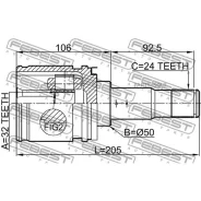 ���� Toyota Avensis AT22#/AZT220/CDT220/CT220/ST22�0/ZZT22# -03 �����. ���. Febest 0111CDT220LH99 Febest 0111CDT220LH99 0111CDT220LH99 ����