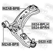 ����� Mazda CX-30 DM 2019- �����. ����. Febest 0524BPRH Febest 0524BPRH 0524BPRH ����