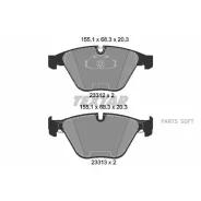������� ��������� �������� ������ BMW: 5 (E60) 03 -, 5 Touring (E61) 04 -, 6 (E63) 04 -, 6 ������ (E64) 04 -, 7 (E65, E66) 01 - Textar 2331211 2331211...