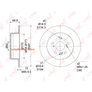 ���� ��������� ��������������� (281x10), ��� Lynxauto BN1136 BN1136 ����