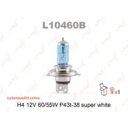 ����� H4 12V 60/55W P43T-38 Super White Lynxauto L10460B L10460B ����