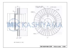 ���� ���������, �������� 257�22 4 ��� Nissan Almera II N16 2000-2006/ Primera I-II 1990-2002/ Prairie II Kashiyama G1061 G1061 ����