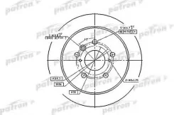 ���� ��������� ������ Toyota RX 300/330/350/400H (2003-2009) [178Patronpbd7257] PBD7257 ����