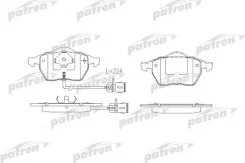 ������� ��������� �������� �������� AUDI 100 91-94 / A6 94-98 156.3x74x19.5 / ATE-Teves / � �������� [178Patronpbp590] PBP590 ����