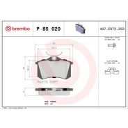 ������� ��������� �������� Xtra | ��� | Brembo P85020X P85020X ����