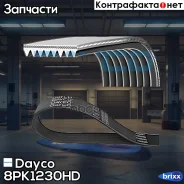 ������! ������������ 8PK1230 DAF, Iveco, Volvo Dayco ���. 8PK1230HD 8PK1230HD ����