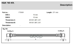 ����� ��������� Subaru Legacy III. (BE BH) 2.0 05.01-08.03 KK ���. ft0691 FT0691 ����