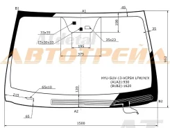 ������ ������� (������� �����/ ������ �����) Hyundai Santa Fe 12-19 / Grand Santa Fe 13-18 HYUSUV13VCPSHLFWHX ����