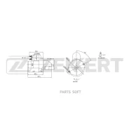 ������� Mitsubishi Pajero III 00- Pajero Sport II 08- L200 III 05- L300 III 86- Zekkert AN-1066 AN1066 ����