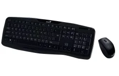 ����������+���� ������������ Genius KB-8000X, USB, Black, Ru, 2.4 Ghz ����
