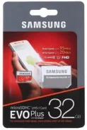 ���� ����� microSD/microSDHC 32GB SAMSUNG EVO PLUS Class 10, UHS-I, U1 (SD �������) 20MB/s, 95MB/s ����