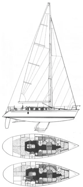 Beneteau First 41s5. ����� 12,6��., 1990 ���. ��� ����� �� ������������ ����