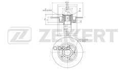 ���� ����. ����. Renault Megane III 08- Scenic III 08- Clio IV 13- (� ����������� � ABS) Zekkert ���. bs-6653 BS6653 ����