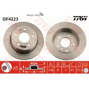 ���� ��������� ���� Mercedes-BENZ: A-Class 97-04, Vaneo 02- TRW DF4223 DF4223 ����