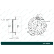 ���� ��������� ��������������� ������������� G-brake GFR-02858L ����� GFR02858L ����