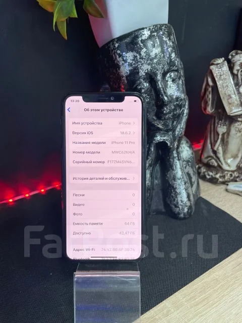 Apple iPhone 11 Pro. �/�, 64 ��, �������, 3G, 4G LTE, 5G ����