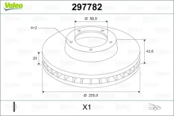 ���� ��������� 297782 Valeo 297782 ����