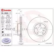 ���� ��������� Brembo, ��������, ������/�����, 1 ��, ���. 09.9922.11 09992211 ����