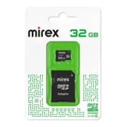 ����� ������ MIREX microSDHC 32Gb �����10 � ��������� ����