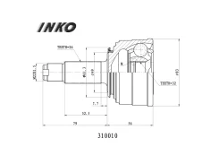 ���� ������� 26/32 (�������) Honda Accord III (CA4, CA5) 2.0 EX (75 kW) 1985.11- INKO 310010, �������� 310010 ����