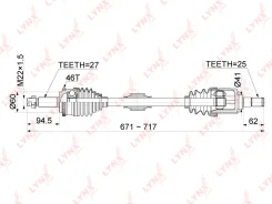 ������ � ����� L KIA Cerato (TD) 1.6 08- / AT/MT / = FR LH KIA Cerato(TD) 1.6 09 Lynxauto CD1069A, �����/������ �������� CD1069A ����