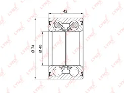 ��������� ������� �����. [42x40x74] Toyota Corolla / Fielder (_E12_, _E14_) 00-12 / Premio / Allion (_T24_, _T26_) 01- Toyota Avensis(T25) 1.6-2.4 03...