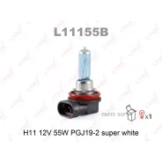 ����� H11 12V 55W PGJ19-2 Super White Lynxauto L11155B L11155B ����