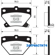 ������� �������� �. Toyota Celica/Corolla/Prius/Yaris 1.0-1.8i/1.4D 99 Sangsin Brake SP2044 SP2044SNS 741 02 ! SP2044 ����