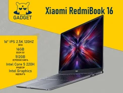 Xiaomi RedmiBook 16. 16", 4,9����, ��� 16 ��, ���� 512���, WiFi: 1, Bluetooth: 1, ����������� �� 10��. ����