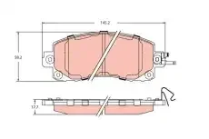 ������� ��������� Subaru Forester 18-/Impreza 16-/XV 17- �������� GDB2216 TRW GDB2216 GDB2216 ����