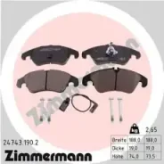 ������� �������� ! �����. 188x74x19 Audi A6/quattro/A7 Sportback 2.8FSi/2.0TDi/3.0TDi 1 Zimmermann 24743.190.2 247431902 ����