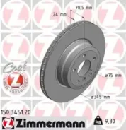 ���� ��������� ! ����. 345x24/78-5x120 BMW X5 3.0sd/4.8i xDrive 06-08 Zimmermann 150.3451.20 150345120 ����