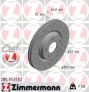 ���� ��������� ! Sport �����. 305x25/47-5x114 KIA i30 1.4MPI/T-GDI 16, Hyundai Kona 1. Zimmermann 285.3531.52 285353152 ����