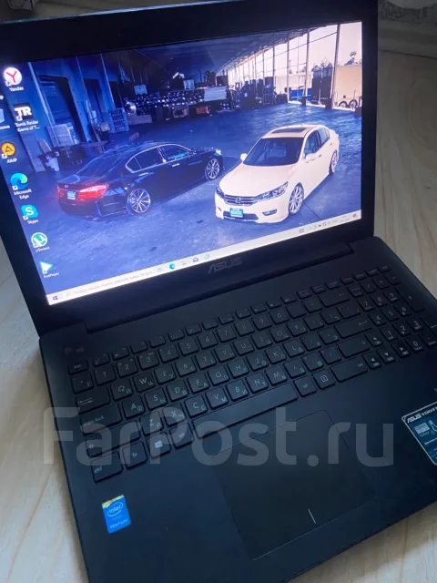 Asus. 15.6", 2,3����, ��� 4 ��, ���� 500���, WiFi: 1, Bluetooth: 1, ����������� �� 2��. ����