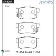 ������� ��������� Honda Element/Odyssey 03- ����. Advics SN426P SN426P ����