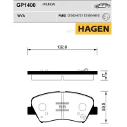 ������� ����. �������� Hagen Hyundai Avante(MD) Elantra 11- Sangsin Brake GP1400 Sangsin Brake GP1400 GP1400 ����