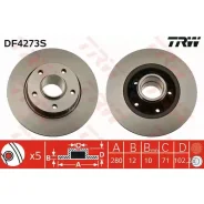 ���� ��������� ������ OPEL Vivaro/Renault Traffic II 01- /D=280MM TRW DF4273S TRW DF4273S DF4273S ����