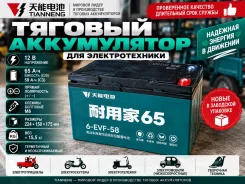 ������� ����������� Tianneng 12V 65Ah ��� ��������������. 65��.�., ������, ������������ ����� ����