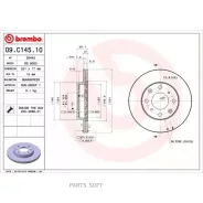 ���� ��������� Honda JAZZ/FIT -13 �����. ����. D=231 Brembo 09C14510 09C14510 ����
