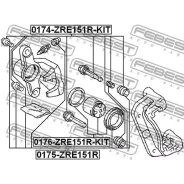 ������� �������� Toyota Corolla 06-13 ����. � ���������� (�����������) Febest 0176ZRE151RKIT 0176ZRE151RKIT ����
