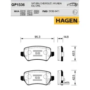 ������� ������ Hyundai ix20, OPEL Astra G, Meriva GP1536 Sangsin Brake GP1536 GP1536 ����