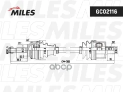������ � ����� Renault Megane 1.4-2.0 96-99 ����. (ABS) Miles ���. gc02116 GC02116 ����