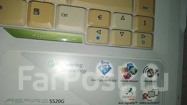 Acer Aspire 5520G. 15.4", 1,6����, ��� 2048 ��, ���� 120���, WiFi: 1, ����������� �� 1��. ����