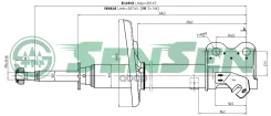 ����������� ������� toyota f - l corolla (5.87 - 4.97) Sensen ���. 42140043 42140043 ����