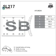 �������� ��������� (AERO CITY 540) (R1)(CAM) SL217 Sangsin Brake SL217 SL217 ����