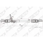 ����� ������� Hyundai ix35 09-15 / Tucson 09-15 (����� ����) SAT ST-56500-2S001 ST565002S001 ����