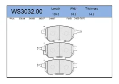 ������� ��������� �������� ����� Infiniti FX 35 All-wheel Drive 01.2003 - 12.2008 Nissan Murano I Z50 3.5 4x4 08.2003 - 09.2008 Jeenice WS303200 WS303...
