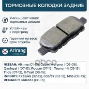 ������� ��������� ������� ���. Nissan (Cube 09-/Murano 08-/Qashqai 08-/Teana 08-/Tiida/X-trail 01-), Renault (Koleos 08-13) 440608H3X5 Nissan ����� Ar...