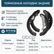 ������� ����������� ������� ���. VW (Polo V 10-15), Skoda (Octavia 01-11) 1J0698525B VW ����� Arirang ���. ARG28-8006 ARG288006 ����