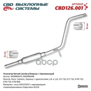 ��������� Renault Sandero/Stepway I CBD126.001 CBD ���. CBD126001 CBD126001 ����
